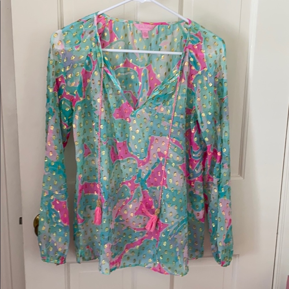 Lily Pulitzer multi-color blouse.